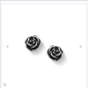 Small James Avery Rose Ear Post